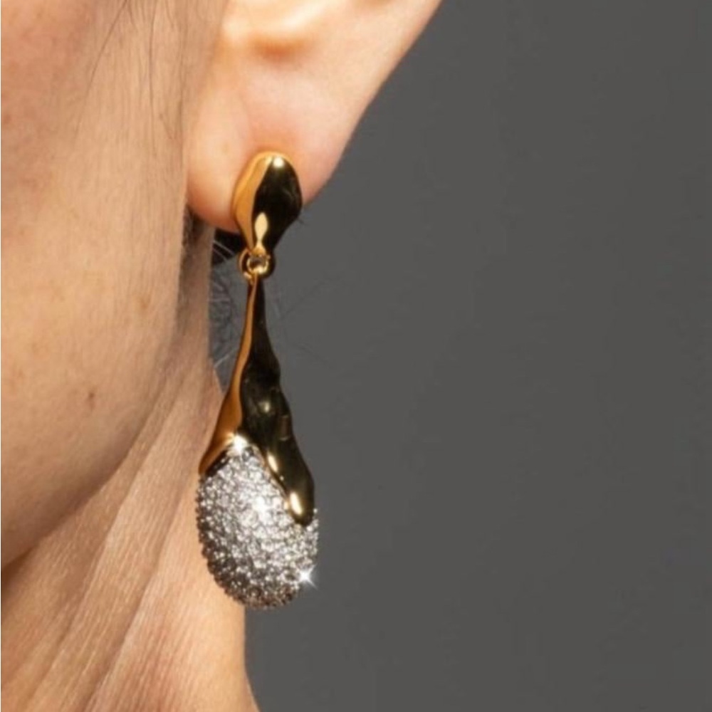 ALEXIS BITTAR Solanales Crystal-Teardrop Earrings - Picture 5 of 6